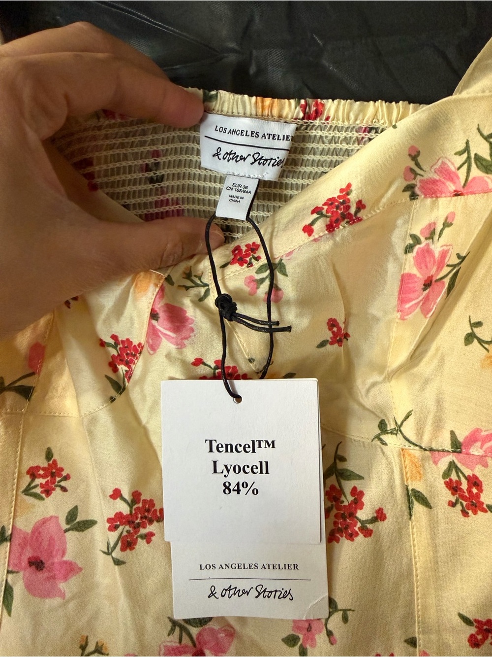 BNWT & Other Stories Yellow Floral Tiered Ruffle Maxi Dress - Picture 4 of 9
